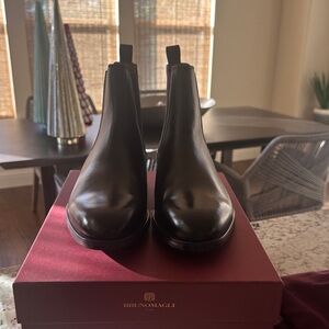 Bruno Magli Men's Dark Brown Leather Boots